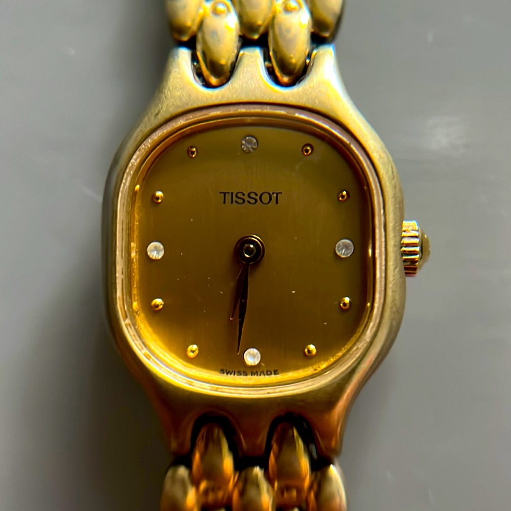 Tissot Swiss Made Matte Gold Tone Ladies Watch